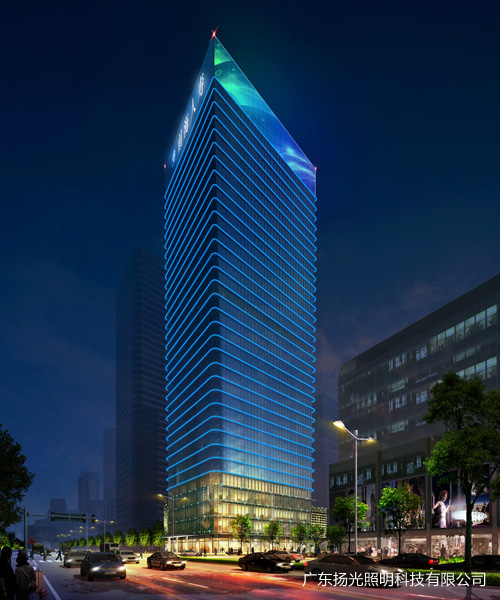 節(jié)日模式樓宇亮化效果圖