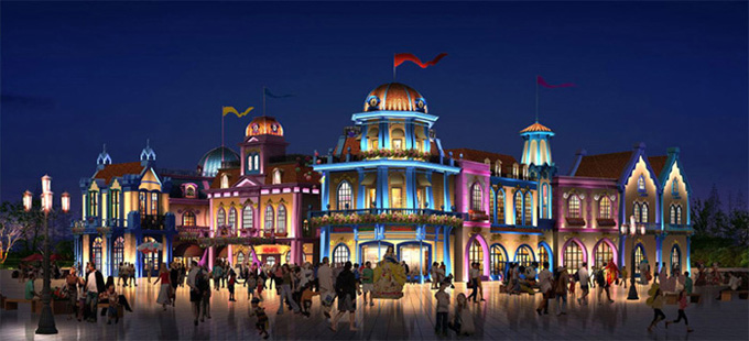 尼斯風(fēng)格泛光照明工程效果圖二